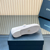 CHANEL 25S FURRY MARY JANE SHOES IN LIGHT PURPLE SUEDE