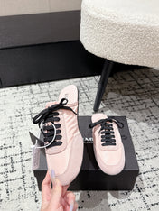 PRADA 25S DEXUN MULE IN LIGHT PINK SUEDE LEATHER