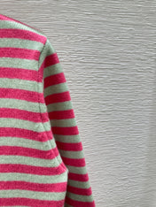Chanel Cardigan Pink mix Gray Cachemire 232766