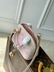 ALMA BB TAKASHI MURAKAMI 23.5 IN PINK CHEEKY CHERRY BLOSSOM EPI CALFSKIN