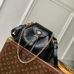 MONTSOURIS BACKPACK 27 IN BLACK MONOGRAM BOLD COATED CALFSKIN