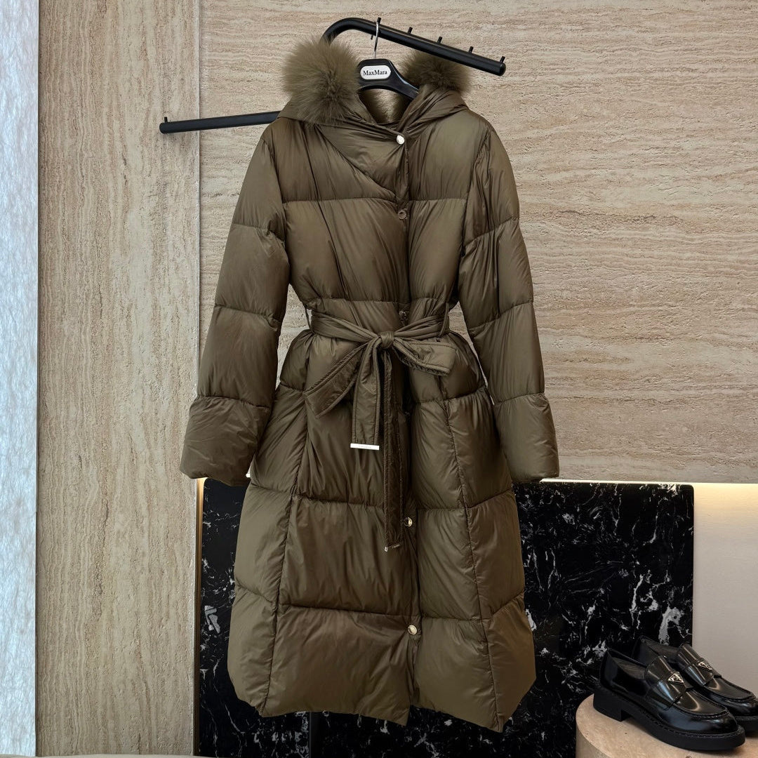 MAX MARA 25S LONG DOWN COAT 210
