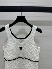Chanel 25 Monogram Cotton Tank Top