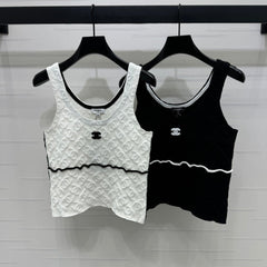 Chanel 25 Monogram Cotton Tank Top