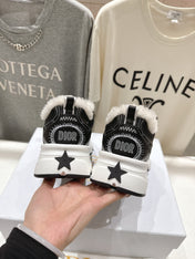 DIOR CHRONO SNEAKER 25S IN BLACK LAMBSKIN AND MESH FABRIC STYLE 3