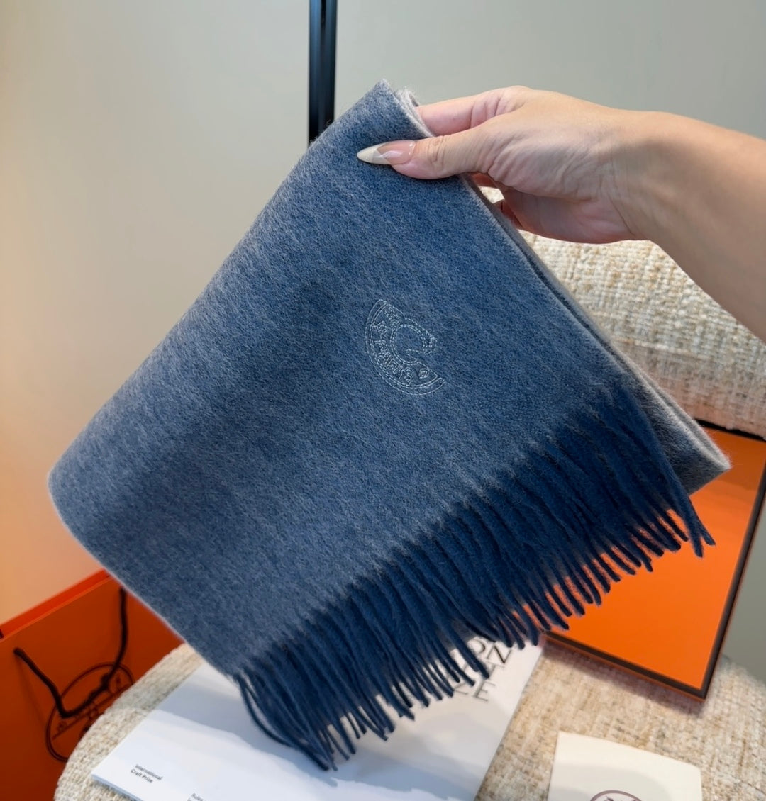 HERMES 25S SCARF 190 IN CASHMERE 854637