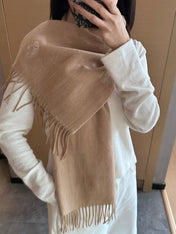 HERMES 25S SCARF 190 IN CASHMERE 854639