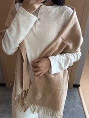 HERMES 25S SCARF 190 IN CASHMERE 854639