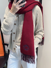 HERMES 25S SCARF 190 IN CASHMERE 854620