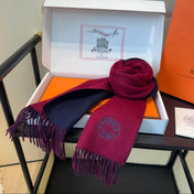 HERMES 25S SCARF 190 IN CASHMERE 854620