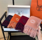 HERMES 25S SCARF 190 IN CASHMERE 854621