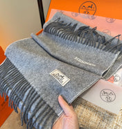 HERMES 25S SCARF 190 IN CASHMERE 987691