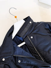 HERMES 25S QUILTED WINDJACKET WITH STAND COLLAR 308
