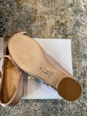 DIOR 25S LOVELY‑D BALLET FLAT 45MM IN NUDE SATIN