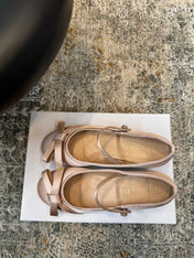 DIOR 25S LOVELY‑D BALLET FLAT 45MM IN NUDE SATIN