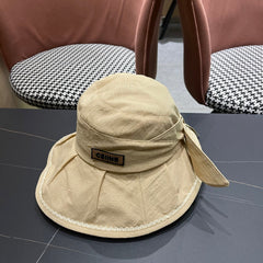 BUCKET HAT MODEL 650275 IN DARK BEIGE TEXTURED FABRIC