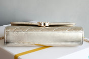 CHANEL 25S KELLY 18 CM IN GOLD LAMBSKIN