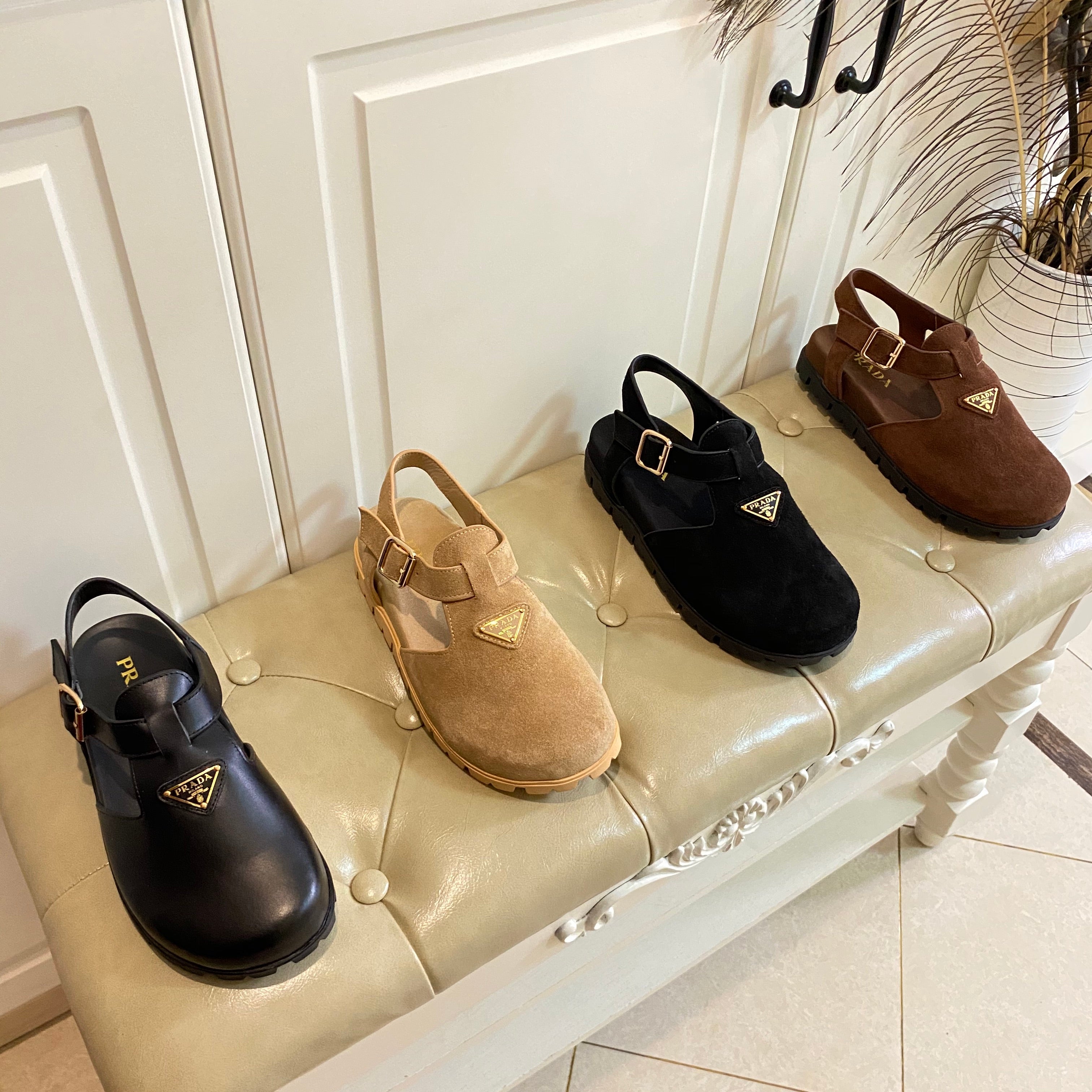 RUBBER SOLE SANDALS IN COCOA BROWN SUEDE