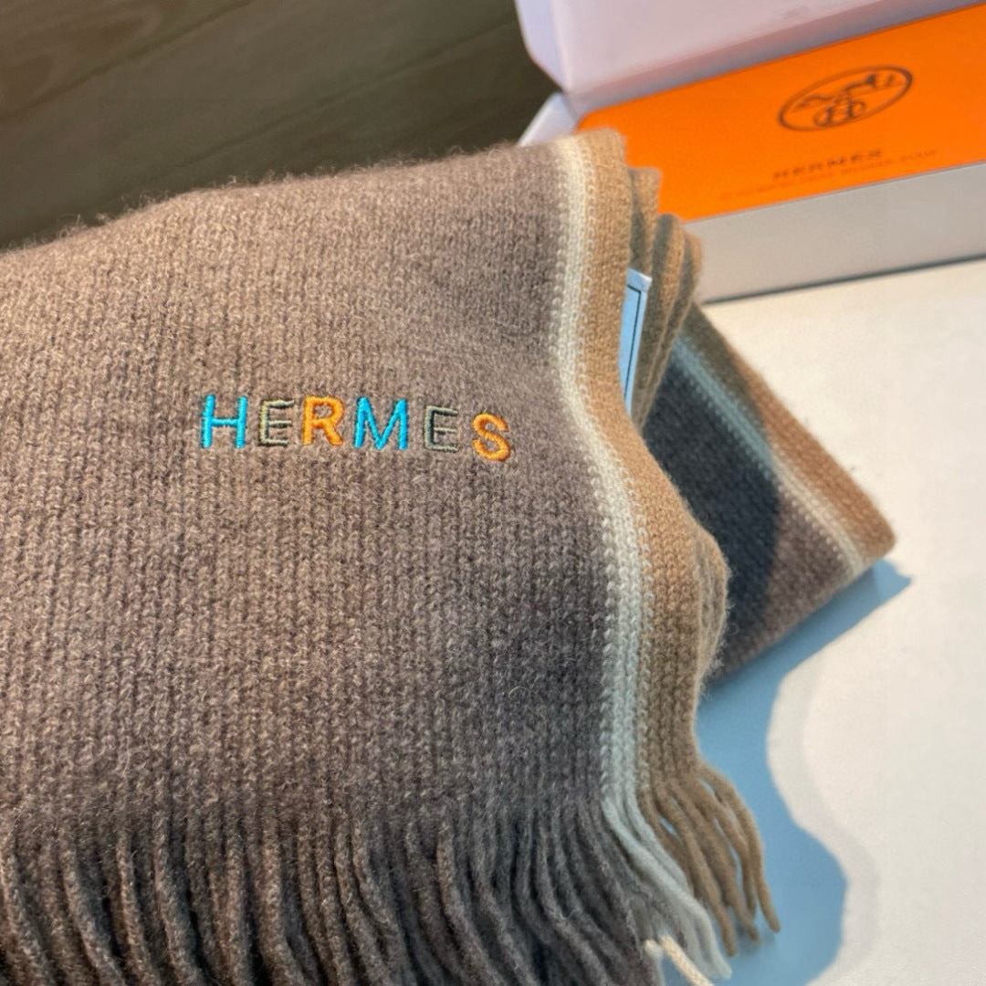HERMES 25S SCARF 180 IN CASHMERE 989876