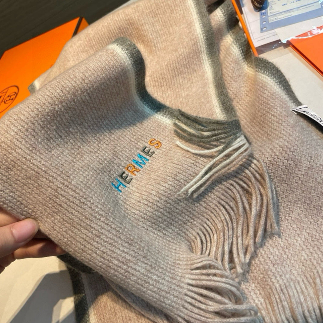 HERMES 25S SCARF 180 IN CASHMERE 989877