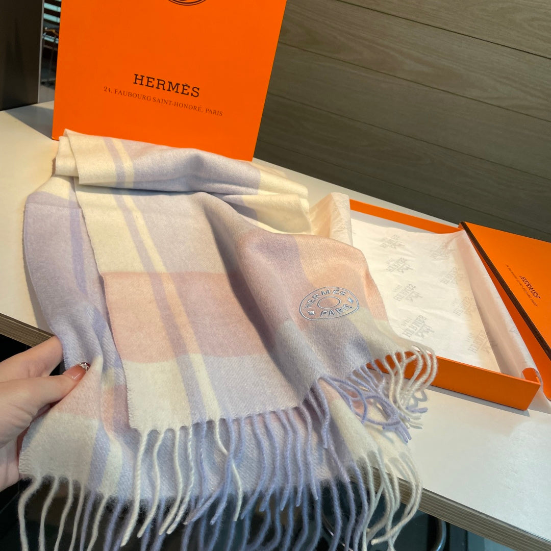 HERMES 25S SCARF 180 IN CASHMERE 989916