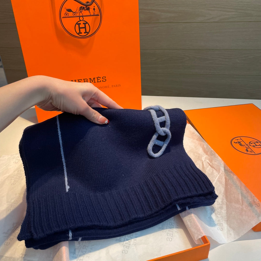 HERMES 25S SCARF 175 IN CASHMERE 992039
