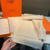 HERMES 25S SCARF 175 IN CASHMERE 992040