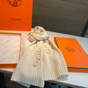 HERMES 25S SCARF 175 IN CASHMERE 992040