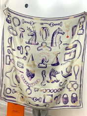 HERMES 25S SCARF 137 IN SILK CASHMERE 991688