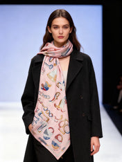 HERMES 25S SCARF 137 IN SILK CASHMERE 991691