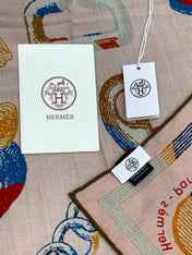 HERMES 25S SCARF 137 IN SILK CASHMERE 991691