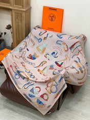 HERMES 25S SCARF 137 IN SILK CASHMERE 991691