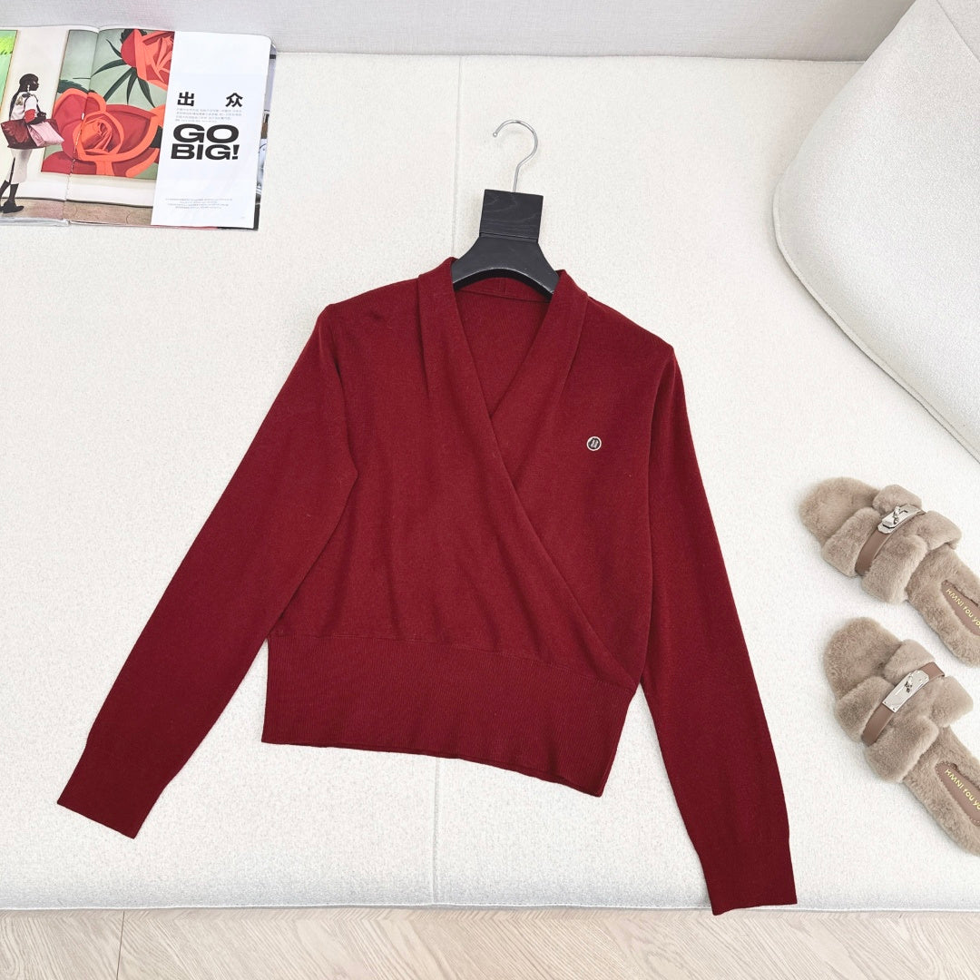 HERMES 25S V-NECK SWEATER 294