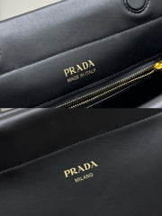 PRADA 25S ENCHAINE MINI BAG 22 IN BLACK CALFSKIN GOLD HARDWRE