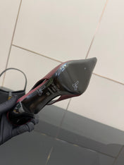 YSL 25S SLINGBACK HIGH HEELS 90 MM IN DARK RED LAMBSKIN WITH GOLD HARDWARE STYLE 2