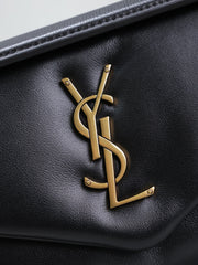 YSL 25S CALYPSO HANDBAG 26 IN BLACK LAMBSKIN GOLD HARDWRE