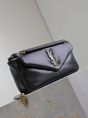 YSL 25S CALYPSO HANDBAG 26 IN BLACK LAMBSKIN GOLD HARDWRE