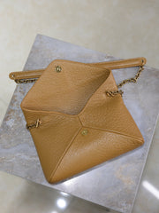 YSL 25S CALYPSO MINI 19 IN CARAMEL LAMBSKIN GOLD HARDWRE