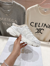 DIOR CHRONO SNEAKER 25S IN WHITE LAMBSKIN AND MESH FABRIC STYLE 11