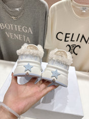 DIOR CHRONO SNEAKER 25S IN WHITE MIX BLUE LAMBSKIN AND MESH FABRIC STYLE 9