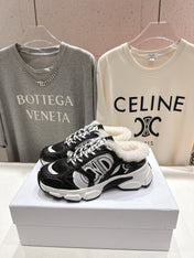 DIOR CHRONO SNEAKER 25S IN BLACK LAMBSKIN AND MESH FABRIC STYLE 4