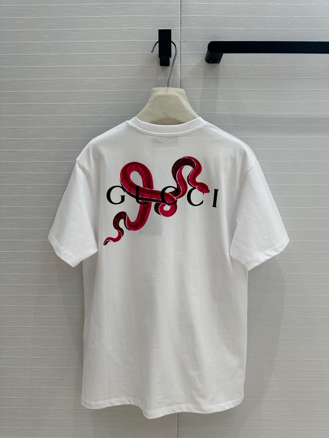 Gucci 25 Printed Short-sleeved T-shirt White Cotton