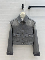 CC Denim Jacket Gray Cotton