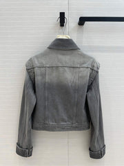 CC Denim Jacket Gray Cotton