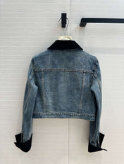 CC 25 Denim Jacket Blue mix Black Cotton