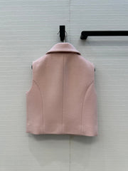 CHANEL 25S KNIT VEST WITH TWO HEART-SHAPED POCKETS 346