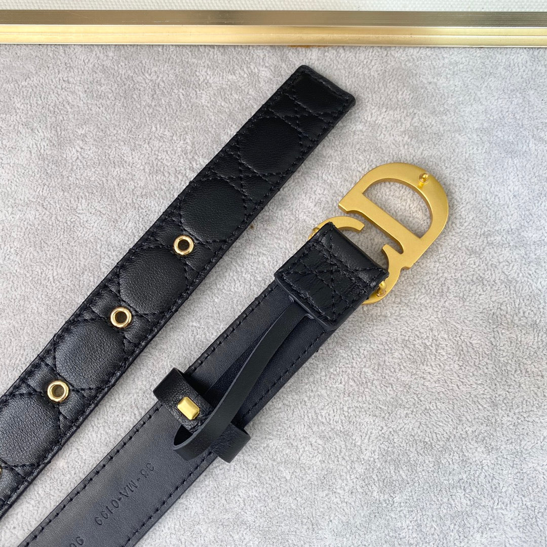 DIOR 25S BELT 30 MM IN BLACK CALFSKIN 564810