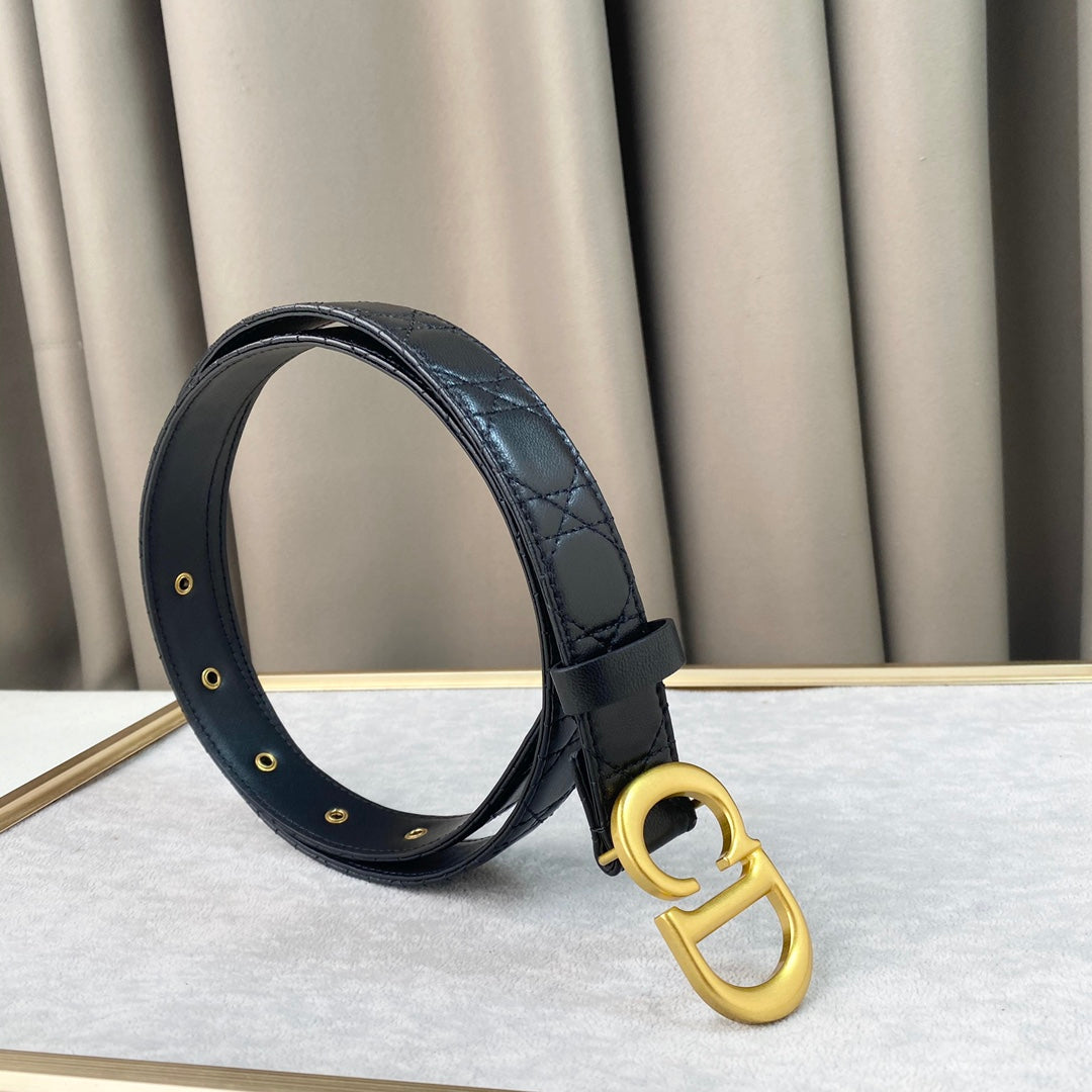 DIOR 25S BELT 30 MM IN BLACK CALFSKIN 564810