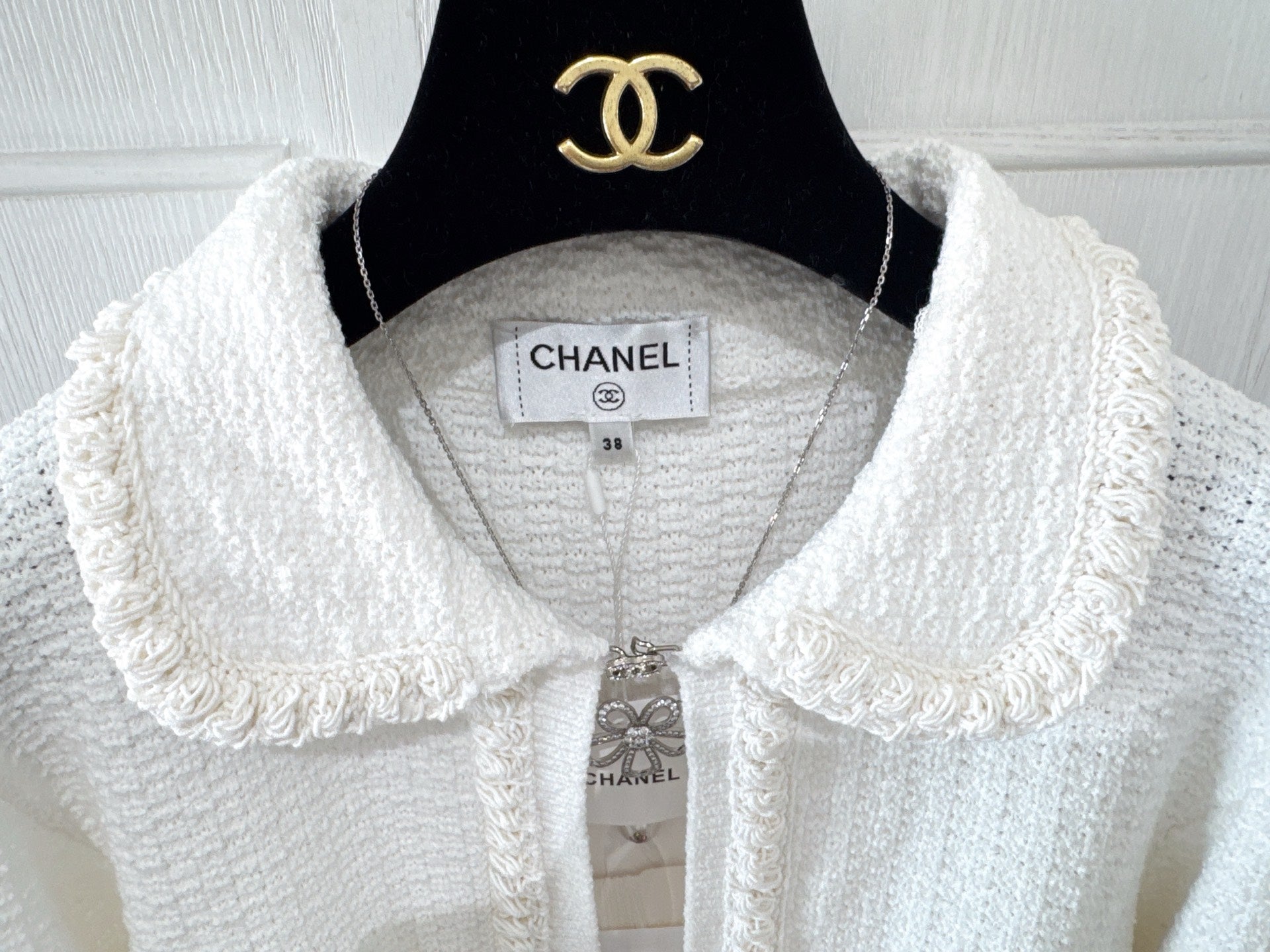 CC 25P Cardigan White Tweed 226821