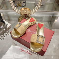 ESPADRILLES MULES IN BEIGE RAFFIA